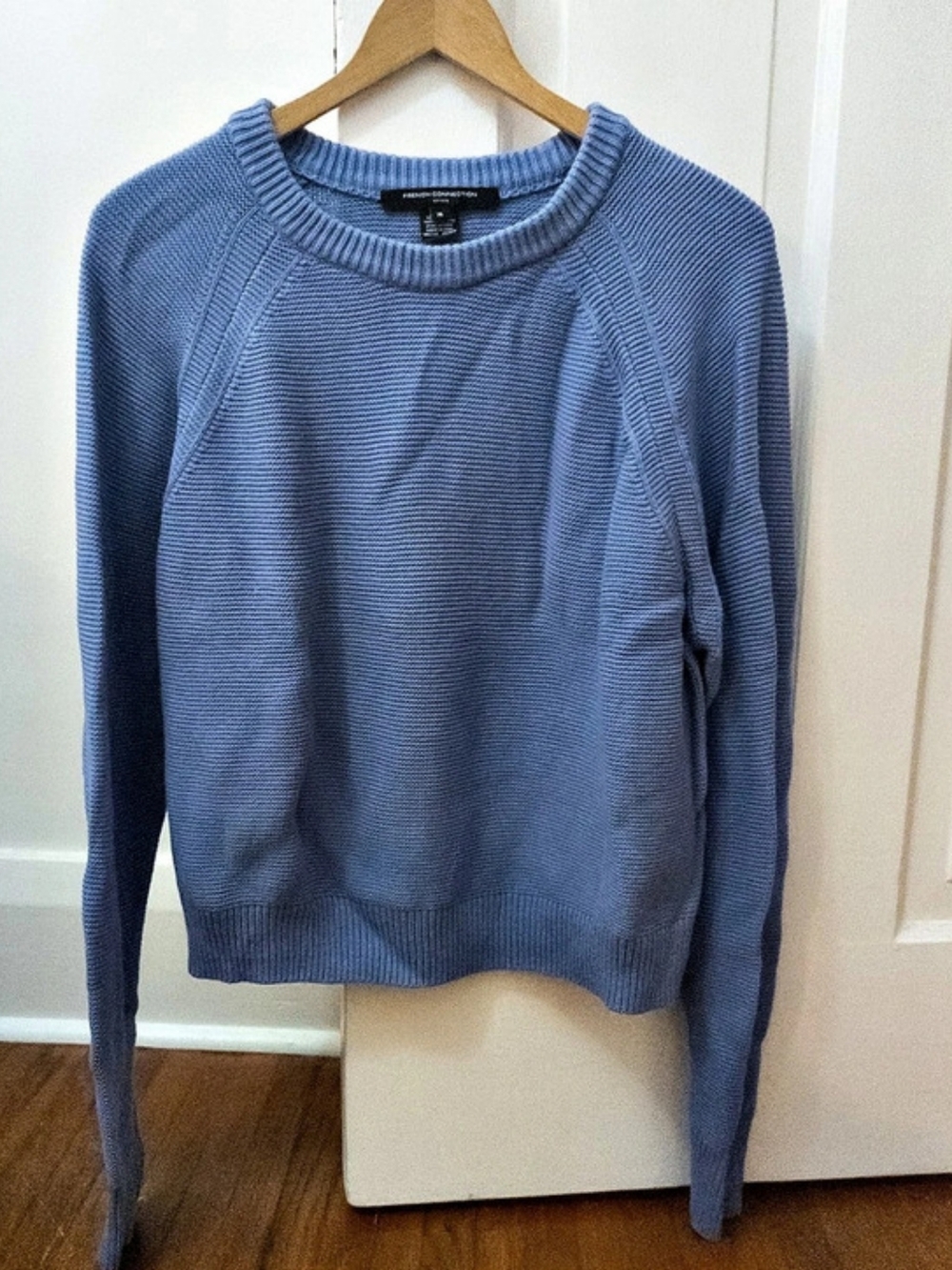 French Connection Blue Crewneck Sweater Size XL Like New